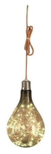 Luxform závesné svietidlo Pear Smoke 60 led 16 x 28 cm zlaté 2-diel