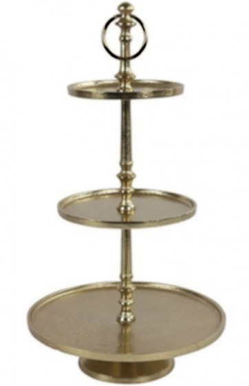 Luxury label etagère Lucy 40 x 91 cm staal goud Luxury label etagère Lucy 40 x 91 cm staal goud