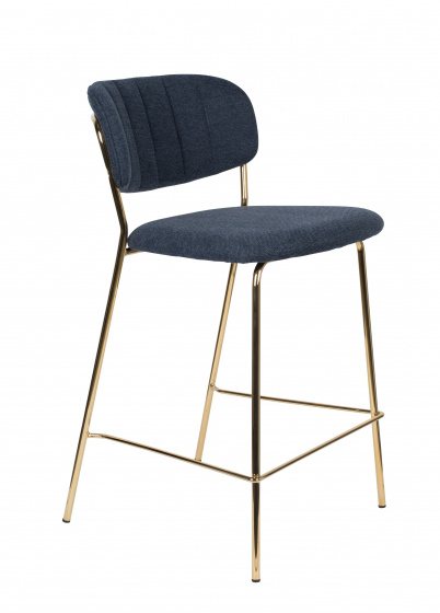 Feliz Lifestyle barkruk Jolien 48 x 89 cm staal/polyester/nylon goud/blauw Feliz Lifestyle barkruk Jolien 48 x 89 cm staal/polyester/nylon goud/blauw