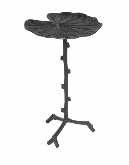 Feliz Lifestyle príručný stolík Lily 52 x 30 cm hliník čierny