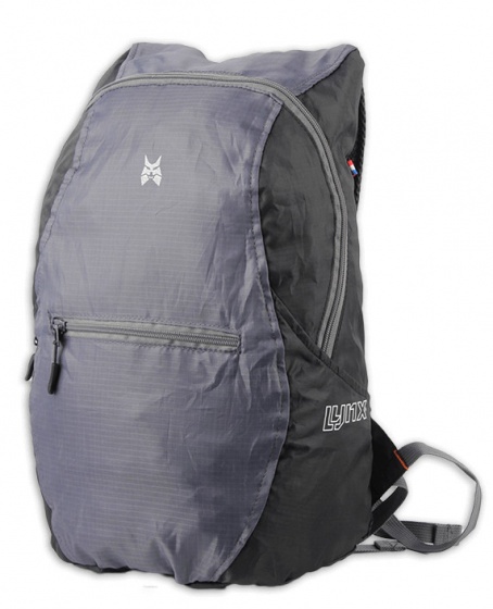 foldable backpack 44 x 28 cm black/grey 10 litres