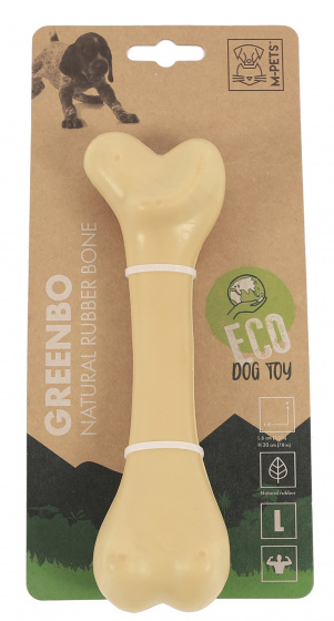dog bone Greenbo 20 x 6 x 4,5 cm rubber brown