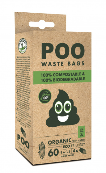 dog poop bags Poo Dog Waste compostable 60 pieces