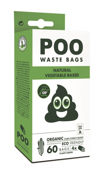 dog poop bags Poo Dog Waste vegan odorless 60 pieces