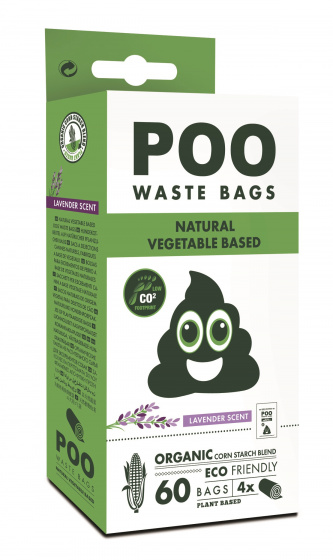 dog waste bags Poo Dog Waste vegan lavender 60 pcs