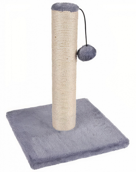 M-Pets škrabadlo Voiz 38 x 59 cm sisal/plyš sivá/béžová
