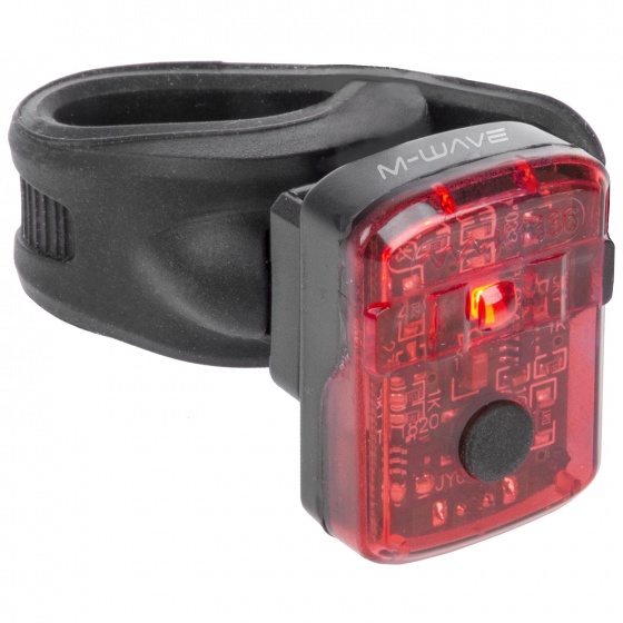 M-Wave zadní světlo Helios K1.1 led dobíjecí černo/červená