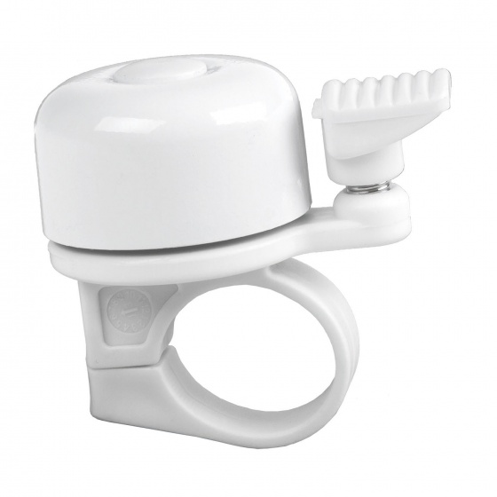 M-Wave M wave fietsbel mini 35 mm staal wit