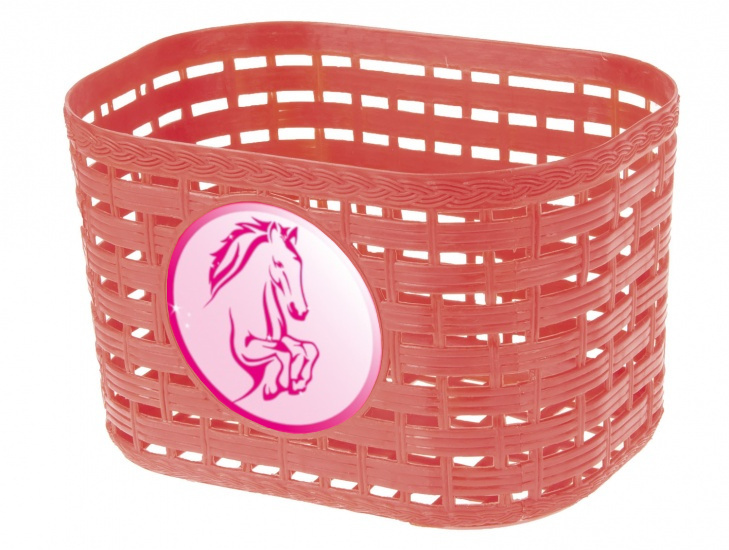 M-Wave košík na bicykel horse junior 3,5l svetloružový