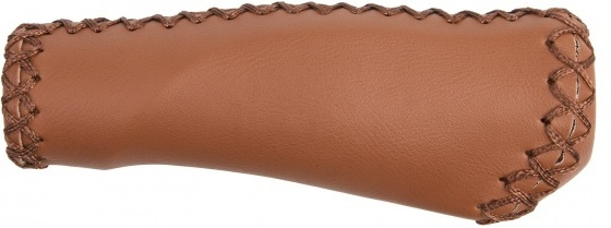 ergonomické rukoväte 125 mm z umelej kože hnedej v sade