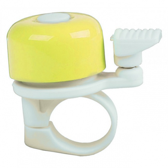 M-Wave Zvonček na bicykel mini 34 mm žltý