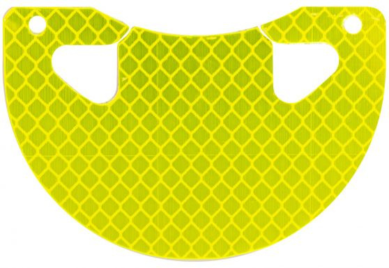 M-Wave odrazka 8 cm žltá/červená