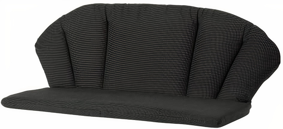 Madison podsedák na pohovku Elegance Rib 105 x 95 cm dralon čierny