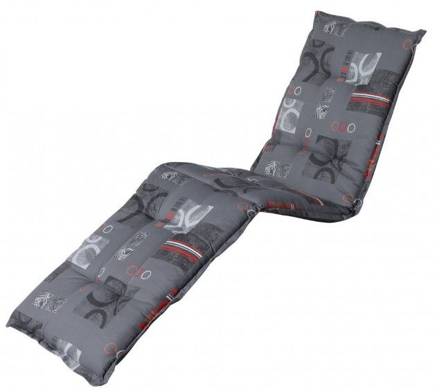 Madison vankúš na opaľovanie Bob 200 x 65 cm bavlna/polyester sivá