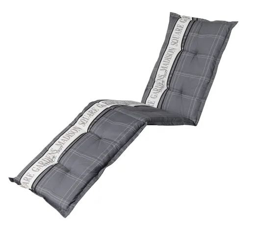Madison vankúš na opaľovanie Garden 200 x 65 cm bavlna/polyester sivá
