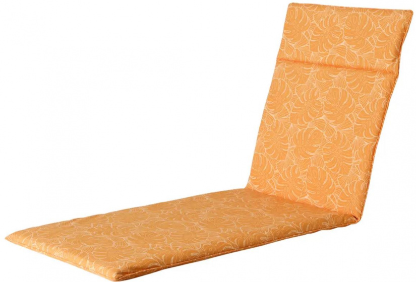 Madison podsedák na ležadlo Palm 190 x 60 x 7 cm bavlna žltá