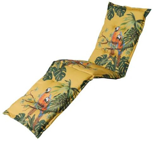 Madison vankúš na opaľovanie Riff 200 x 65 cm bavlna/polyester žltý