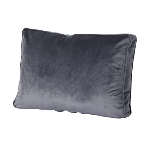 Madison podsedák zamat Velvet 60 x 40 cm bavlna/polyester sivá