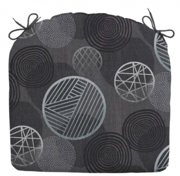 Madison podsedák Kruh 46 x 48 cm bavlna/polyester sivá