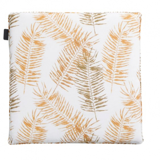 Madison podsedák Flora 50 x 50 cm bavlna/polyester biela/žltá