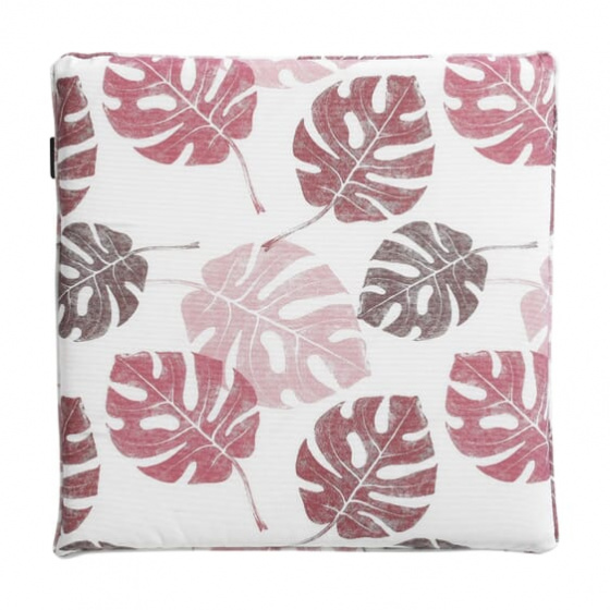 Madison podsedák Donna 50 x 50 cm bavlna/polyester biela/ružová