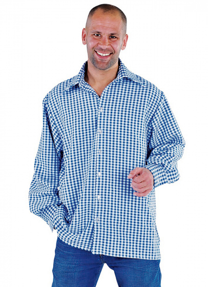 Magic Design pánsky polyester modro/biely mt L