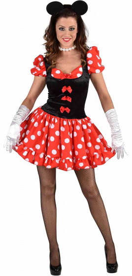 Magic Design šaty Sexy myška polyester červená veľkosť XS