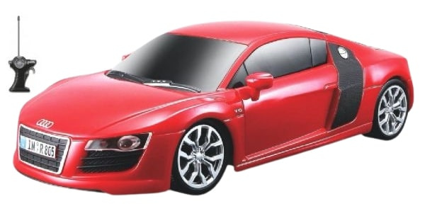 Maisto auto RC Audi R8 V10 2009 1:24 červená/čierna 2-diel