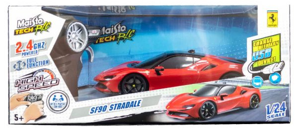 Maisto auto RC Ferrari SF90 Stradale 1:24 červená/čierna 2-diel