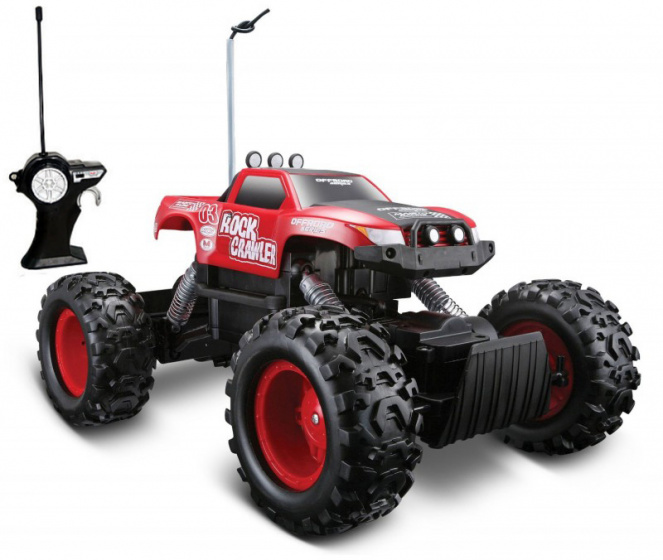 Maisto ukážka nákladného auta RC Rock Crawler 27 Mhz červeno/čierna