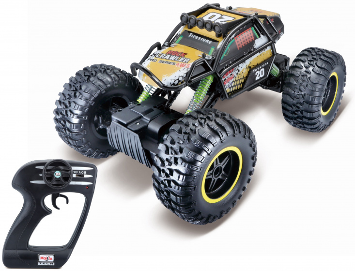 Maisto ukážkový automobil RC Tech Rock Crawler Pre žltá/čierna