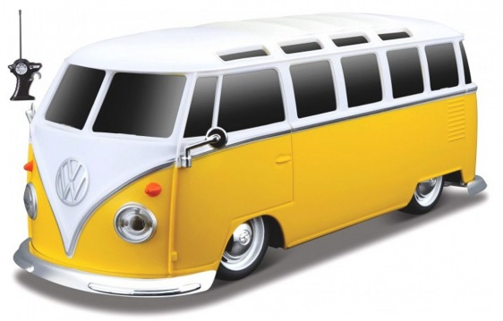 Maisto socket RC 1Volkswagen Samba 1962:24 yellow/white 2-part