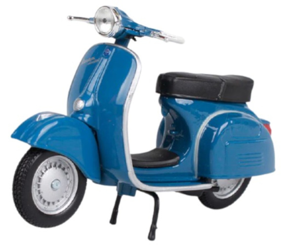 Maisto miniatúrna kolobežka Vespa 150 Sprint-Veloce 1:18 modrá