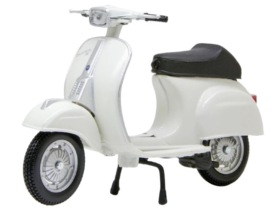 Maisto miniatúrna kolobežka Vespa 50 Special 1:18 biela