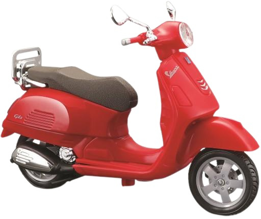 Maisto miniatúrny skúter Vespa GTS 300 1:18 červený