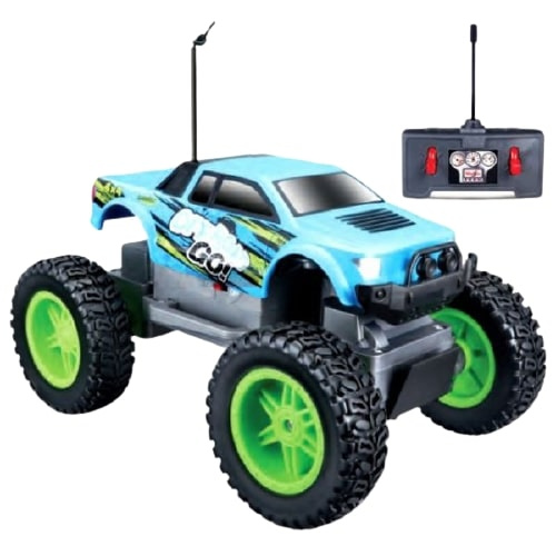 Maisto monster truck RC terénna modrá/zelená 2-diel