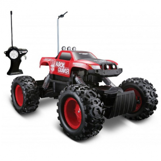 Maisto monster truck RC Rock Crawler 6 x 6 cm 2,4 GHz červeno/čierna