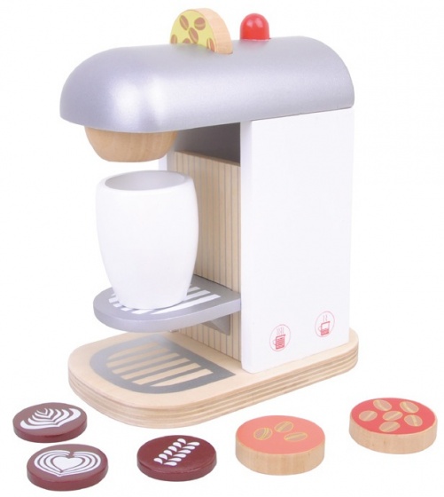 Mamamemo Kávovar drevo 16 x 10,5 x 18 cm viacfarebný