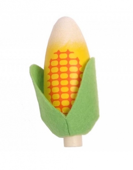 Maiskolf wood 10 cm yellow