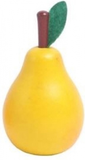 Pear wood 9 cm yellow