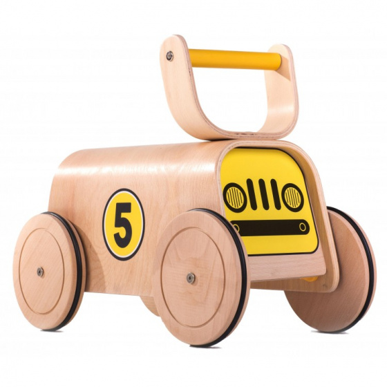 Mamatoyz loopwagen Racer Walker junior 40 x 42 cm hout naturel Mamatoyz loopwagen Racer Walker junior 40 x 42 cm hout naturel