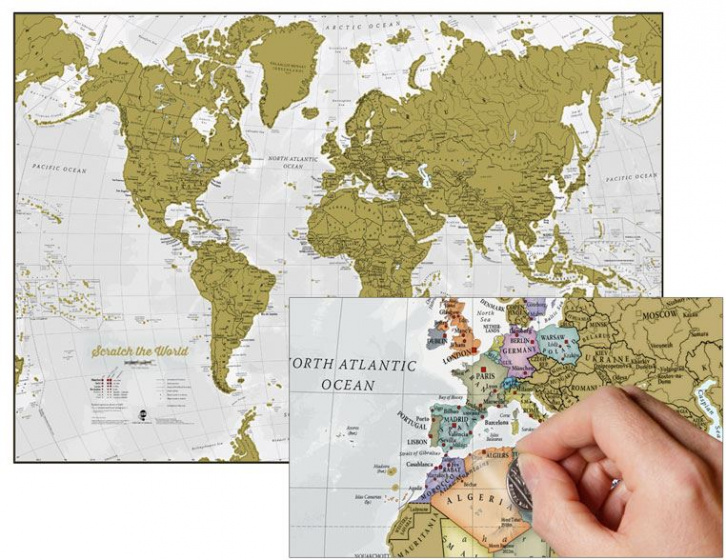 Maps International mapa sveta Scratch the World English