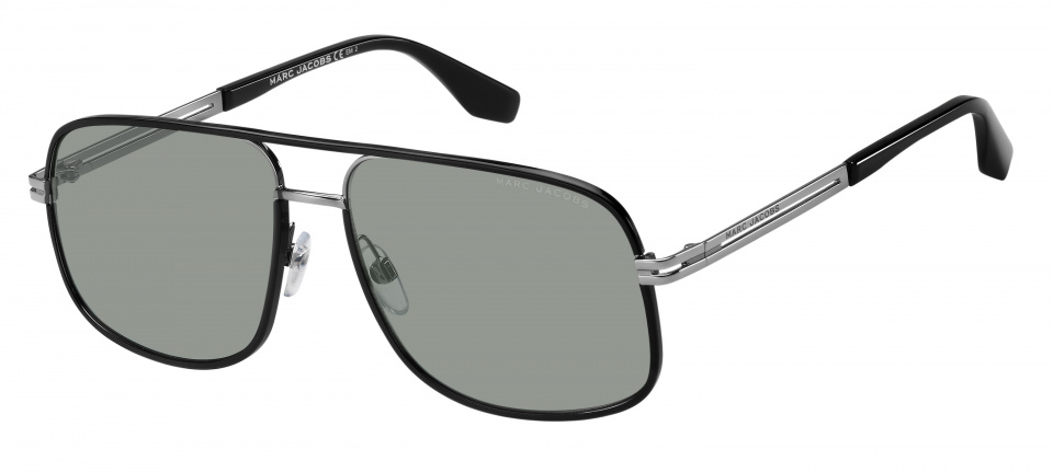 Marc Jacobs slnečné okuliare 470/S kat.3 pilotné oceľové strieborné/čierne