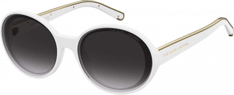 Marc Jacobs slnečné okuliare oválne mačky. 3 dámske biele/čierne (451/S)
