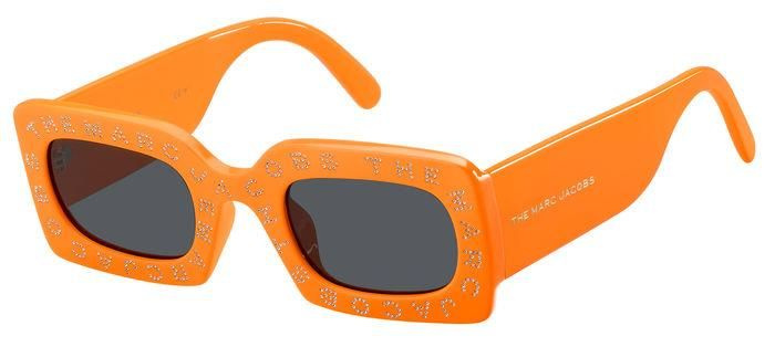 Marc Jacobs slnečné okuliare 488/S kat.3 obdĺžnikové oranžové/matné čierne