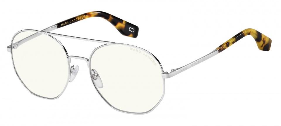 Marc Jacobs slnečné okuliare unisex okrúhle dvojité flambované čierne