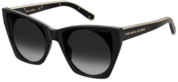 Marc Jacobs slnečné okuliare motýlik dámske čierne/čierne (450/G/S)