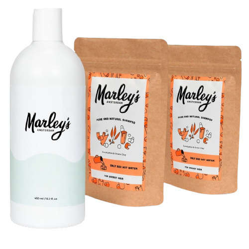 Marley's šampón vločky balenie Eucalyptus en Groene klei 900 ml