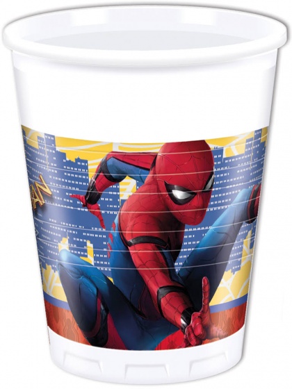 Marvel párty šálky Spider-Man červená / modrá 200 ml 8 kusov