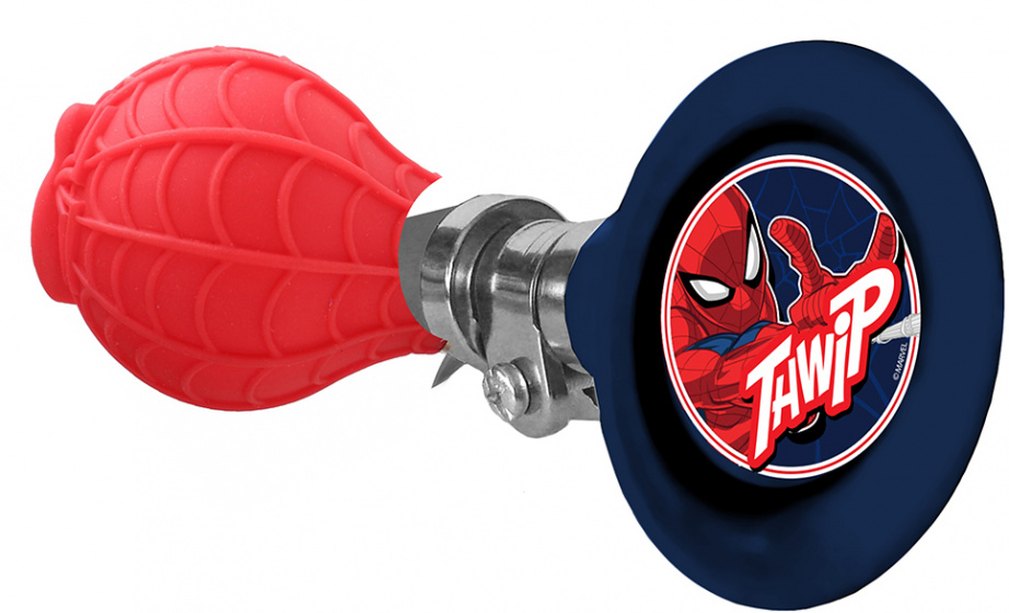 Marvel Klaksón na bicykel Spider-Manboys 14 cm oceľová modrá/červená